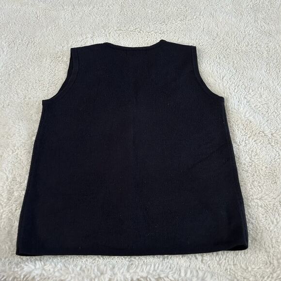 VTG Christmas Vest Women’s Sz Small Snowman Holiday 90s Mom Retro Croft & Barrow - Picture 2 of 5